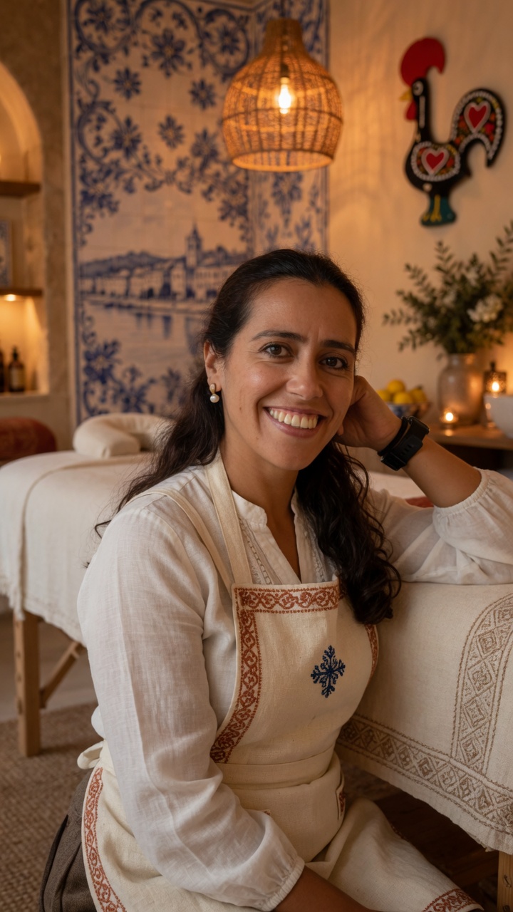 Patrícia Martins, terapeuta de massagem ayurvédica.